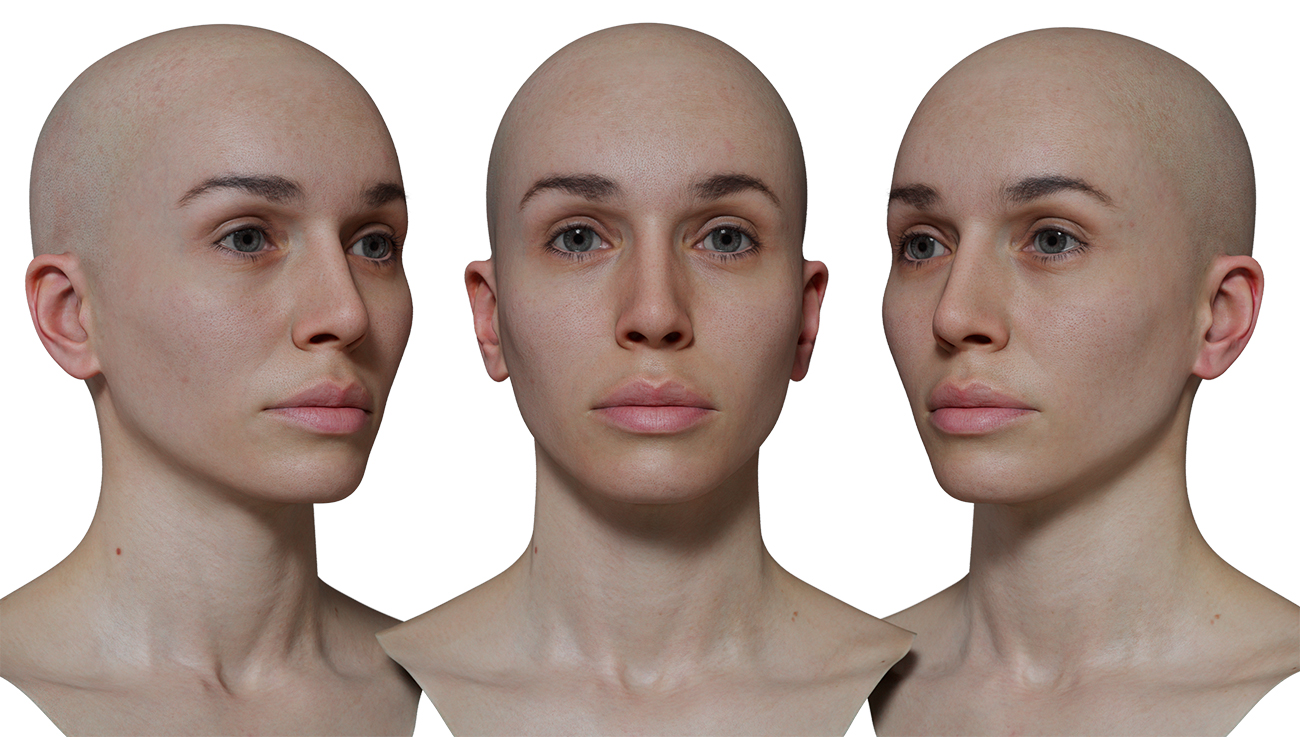 Download realistic 3d head models